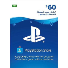 PSN CARD 60 USD Saudi Arabia ($60 USD KSA PSN)